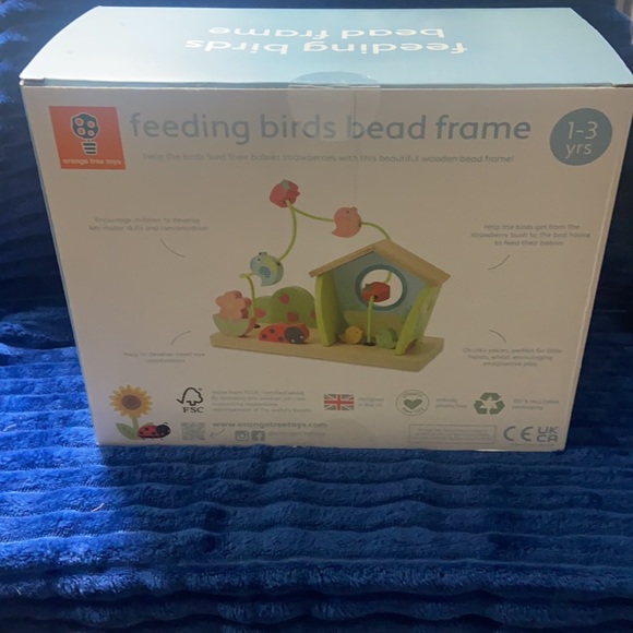 Orange Tree Toys-Feeding Birds Bead Frame Toy-NWB - Picture 4 of 10